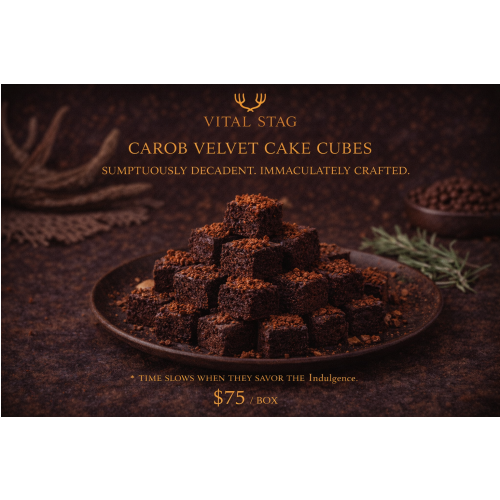 Carob Velvet Cake Cubes