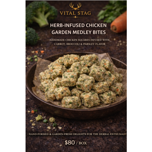 Herb-Infused Chicken Garden Medley Bites